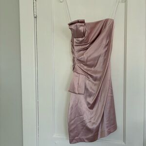 ABS Allen Schwartz Blush Strapless Dress
